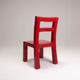 Chaise «Lacquer Chair 4 in Scarlet » by Li Naihan & Zhou Runda, A pine and red chinese lacquered "Lacquer Chair 4 in Scarlet" by Li Naihan & Zhou Runda designed in 2020, offered Dec 2022
