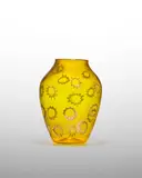 Giuseppe Barovier, Murrine Vase, for Artisti Barovier, blown glass applied with star murrines, aventurine lip wrap, applied with murrine monogram 'AB'