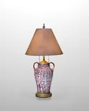 Fratelli Toso, Murrine Table Lamp, fused glass murrines, brass