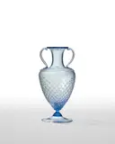 Soffiato Vase by Vittorio Zecchin, for Barovier Seguso Ferro, blown and applied glass, sold Jun 2022