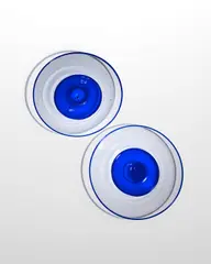 Pair of Dishes by Carlo Scarpa, for MVM Cappellin, blown and applied glass, acid stamp to each 'MVM Cappellin Murano', sold Jun 2022