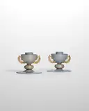 Tomaso Buzzi, Rare Pair of Alga Candlesticks