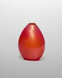Flavio Poli, Vase, for Seguso Vetri d'Arte, cased glass with gold foil applications, foil label 'MADE IN MURANO ITALY'