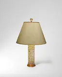 Lenti Table Lamp by Ercole Barovier, for Barovier & Toso, glass with gold inclusions, brass, sold Jun 2022