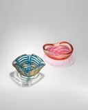 Bowl by Ercole Barovier, together with another of a different design attributed to Ercole Barovier, internally decorated with polychrome glass an, sold Jun 2022
