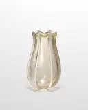 Monumental Vase with Ribs by Archimede Seguso, for Vetreria Archimede Seguso, blown glass internally decorated with gold foil and applied with verical glass rods, remn, sold Jun 2022