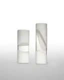Luciano Gaspari, Two Vases, , blown and cased glass, one vase engraved 'Luciano Gaspari Salviati Venezia' and remnants of foil label