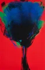 Addis Abeba by Otto Piene, 1972, Farbserigrafie auf Karton, sold Mar 2022