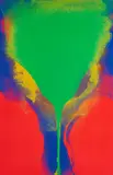 Otto Piene, Addis Abeba, 1972, Farbserigrafie auf Karton