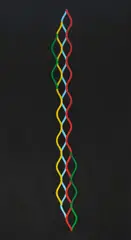 Diango Hernández, Ohne Titel (Wave Painting), 2018, Acryl auf Leinwand