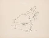 George Grosz, Allein, 1922, Lithografie auf Velin