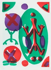 Ich by A. R. Penck, Farbaquatinta auf Velin, sold Mar 2022
