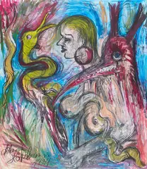 Antonius Hoeckelmann, Ohne Titel, 1994, Mischtechnik auf Papier