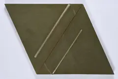 Edgar Hofschen, Ohne Titel, 1971, Öl auf US-Zeltleinwand