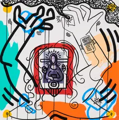 Keith Haring, Apocalypse 6, 1988, Farbserigrafie auf Velin