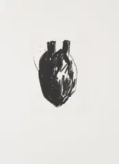 Hubert Kiecol, Herz 2, 1988, Radierung auf Velin