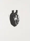 Hubert Kiecol, Herz 2, 1988, Radierung auf Velin