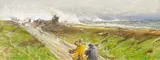Franz Hoffmann-Fallersleben, Der Deichbruch, Pastell auf Karton