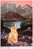 Neuschwanstein - Bayrische Rück by Andy Warhol, 1987, Farboffset und Serigrafie auf leichtem Karton, sold Oct 2022
