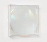 Sphärisches Hohlspiegelobjekt by Adolf Luther, 1976, Spiegelobjekt mit konkavem Hohlspiegel, sold Sep 2022
