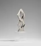 Ohne Titel by Heinz Mack, 1997, Keramik, glasiert mit Glanzplatin, sold Sep 2022