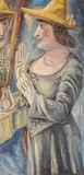 Paul Kleinschmidt, Frau K. vor dem Spiegel, 1926, Öl auf Holz