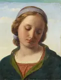 Franz Ittenbach, Madonna, Öl auf Leinwand
