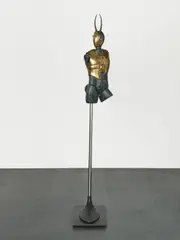 Paul Wunderlich, Großer Minotauros, 1989, Bronze, teilweise grün patiniert und teilweise poliert