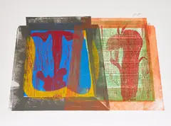 Gerhard Altenbourg, Ariadne (Aus: Hommage à Picasso), 1973, Farblithografie auf Velin
