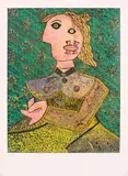 Enrico Baj, Aus: Hommage à Picasso, 1973, Farbserigrafie auf Velin