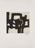 Eduardo Chillida, Aus: Hommage à Picasso, 1972, Farbradierung auf Arches (Wasserzeichen)