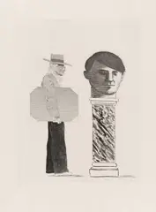 The Student by David Hockney, 1972, Aquatinta auf Velin, sold Jun 2022