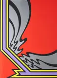 Nicholas Krushenick, Aus: Hommage à Picasso, 1973, Farbserigrafie auf Velin