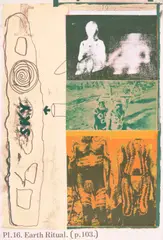 Joe Tilson, Earth Ritual (Aus: Hommage à Picasso), 1973, Farbserigrafie auf leichtem Karton