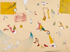 Jan Voss, Aus: Hommage à Picasso, 1972, Farblithografie auf Velin