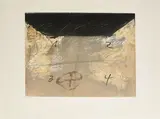 Antoni Tàpies, Aus: Llull - Tàpies, 1985, Farbradierung mit Carborundum auf Arches (Wasserzeichen)