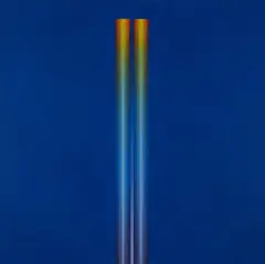 Axel Dick, Doppellicht, 1974, Acryl auf Leinwand