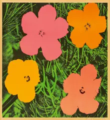 Flowers by Andy Warhol, 1964, offset lithograph on paper, sold Jun 2022