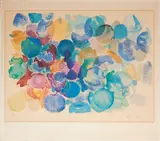 Ernst Wilhelm Nay, Farblitho 1961 (NOR), 1961, Farblithografie auf Velin
