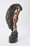 Ernst Fuchs, Venusgürtel, 1979, Bronze, braun und grün patiniert, teilweise poliert