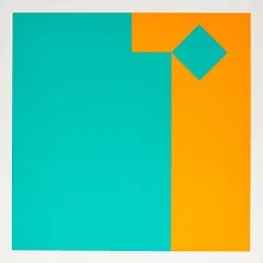 Camille Graeser, Grün / Orange 3:1, 1978, Farbserigrafie auf leichtem Karton