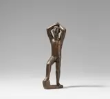 Hermann Blumenthal, Stehender mit erhobenen Armen, 1932/34 (Entwurf), Bronze, dunkelbraun patiniert