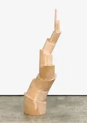 Sjoerd Buisman, Phyllotaxis, 1992/93, Holz, getackert, teilweise farbig gefasst