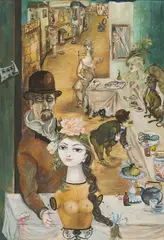Bele Bachem, Tafel der Lebensalter, 1961, Kaseintempera auf Hartfaser