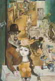 Bele Bachem, Tafel der Lebensalter, 1961, Kaseintempera auf Hartfaser