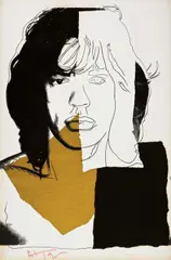 Andy Warhol, Mick Jagger, 1975, Farbserigrafie auf Arches Aquarelle