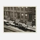 Max Yavno, Winter, 16th Street, Old New York, gelatin silver print