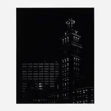 Vera Lutter, 333 North Michigan Avenue, Chicago, October 2001, 2001, gelatin silver print
