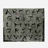 Abelardo Morell, Water Alphabet, 1998, gelatin silver print