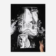 Lucie Stahl, Hand in Glove B/W with Handsigns, 2013, archival pigment print